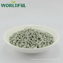 Medios de filtro de agua industriales químicos 3-5mm bolas de zeolita natural verde